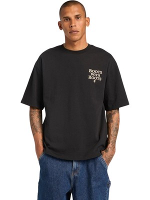 TBC0YH330011 Timberland Short Sleeve &AMP;#039;&AMP;#039;TIMBS On My FEET&AMP;#039;&AMP;#039; Graphi Erkek T-Shirt Siyah
