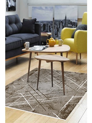 Dekoreko Kaymaz Taban Djt Salon Halısı Trend Modern M5003