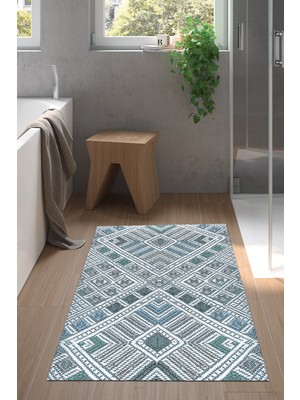 Dekoreko Kaymaz Taban Djt Banyo Halısı Trend Modern 2029