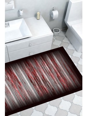 Dekoreko Kaymaz Taban Djt Banyo Halısı Yıldız Deri Modern 1693