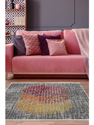 Dekoreko Kaymaz Taban Djt Salon Halısı Trend Modern E4052