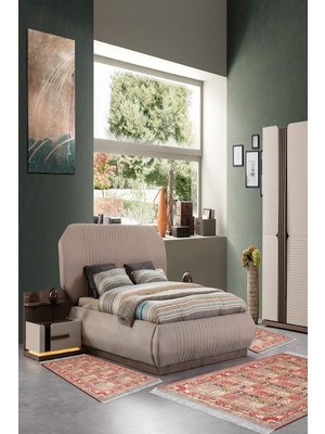 Alanur Home Eko Trend Djt Yıkanabilir Kaymaz Taban 3 Lü Yatak Odası Takımı M12295 Persian Bordo