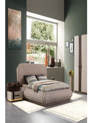 Alanur Home Eko Trend Djt Yıkanabilir Kaymaz Taban 3 Lü Yatak Odası Takımı 1376 Klasik Açık Turkuaz