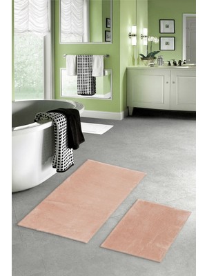 Alanur Home Rex Puffy Pelüş 2 Li Banyo Paspasi