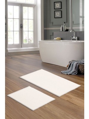 Alanur Home Rex Puffy Pelüş 2 Li Banyo Paspasi