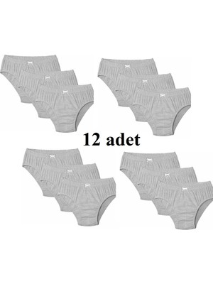 Tutku 12 Adet Erkek Penye Slip Külot % 60 Polyester % 40 Pamuk Abani Classic