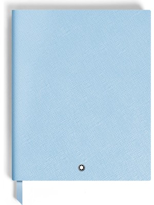Montblanc Saffiano Deri Açık Mavi Büyük Boy Defter 135030