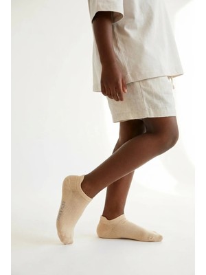 Bony Socks Desenli Çocuk Step Çorap Açık Kahverengi