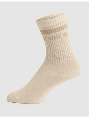 Pierre Cardin Kadın Kadın Ekru Soket Çorap 50324494-VR019
