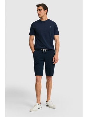 U.S. Polo Assn. Erkek Lacivert Örme Şort 50322604-VR033