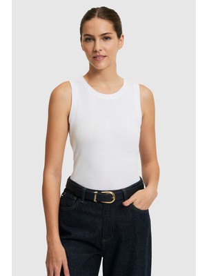 U.s. Polo Assn. Kadın Beyaz Tişört Basic 50323534-VR013