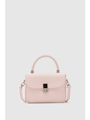 Shule Bags Cobble Small Çapraz Çanta Pudra Pembe