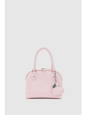Shule Bags Rio Kalp Charmlı El ve Çapraz Çanta Sakura Pembe