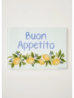 Lemoncello Cam Kesme Tahtası (35X25 Cm)