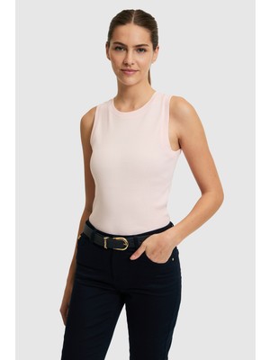 U.S. Polo Assn. Kadın Açık Bisiklet Yaka Basic Tişört 50323534-VR078