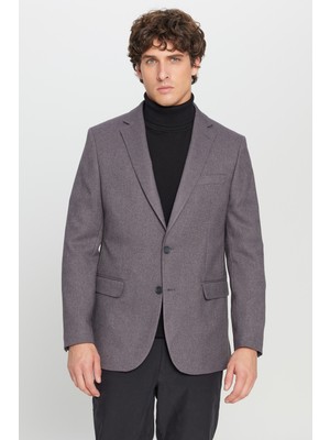 Altınyıldız Classics Slim Fit Dar Kesim Mono Yaka Kapak Cepli Blazer Ceket