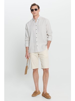 Altınyıldız Classics Slim Fit Dar Kesim %100 Pamuk Yan Cep Şort