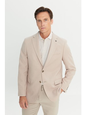 Altınyıldız Classics Slim Fit Dar Kesim Mono Yaka Kapak Cepli Blazer Ceket