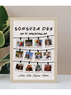 Anatolia Tasarım Kişiye Özel Friends Temalı En Iyi Arkadaşlar  Sonsuza Dek 11 Fotoğraflı Ahşap Tablo Arkadaşa Doğum Günü Hediyesi  Fotoğraflı Friends Tasarım Ahşap Çerçeveen Iyi Arkadaşlar Fotoğraf Panosu