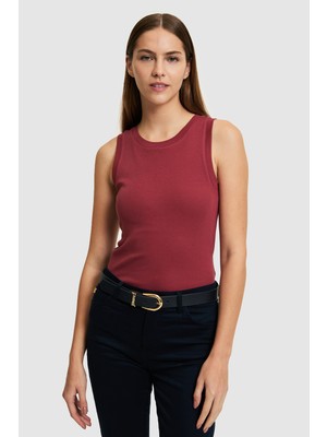 U.s. Polo Assn. Kadın Vişne Tişört Basic 50323534-VR223