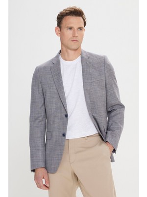 Altınyıldız Classics Comfort Fit Rahat Kesim Mono Yaka Casual Blazer Ceket