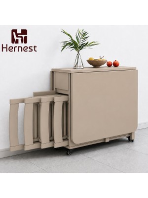 Hernest Katlanabilir Modern Şık Yemek Masa