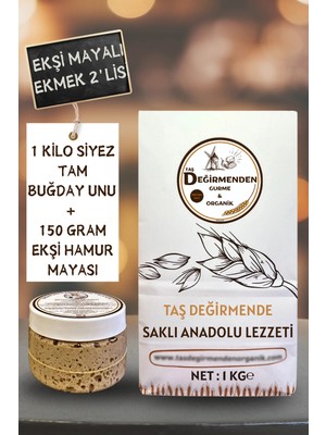 Taş Değirmenden Organik Atalık Siyez Tam Buğday Unu - Siyez Ekşi Hamur Mayası