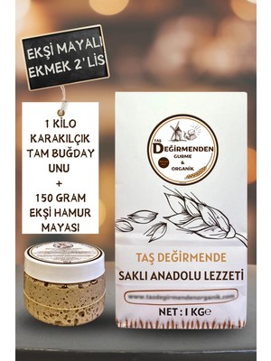 Taş Değirmenden Organik Atalık Karakılçık Tam Buğday Unu - Siyez Ekşi Hamur Mayası