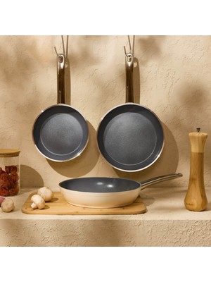 Evidea Kitchen Toscana Chef 3 Parça Seramik Tava Seti