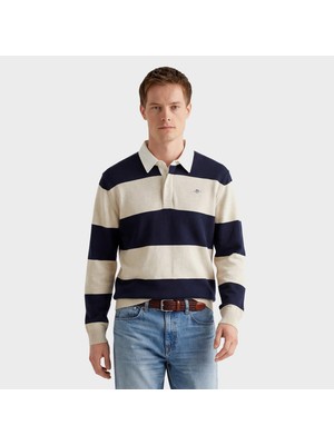 Gant Erkek Lacivert Regular Fit Polo Yaka Triko