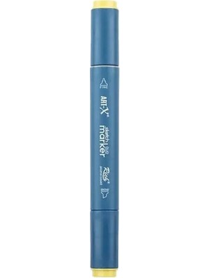 Rich KLM-17970 Art-X Sketch Marker Kalem Duo 120 Kanarya Sarı