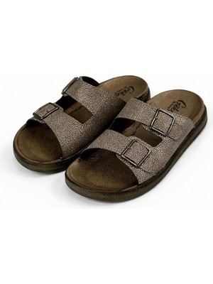 Meril Shoes Kadın Çift Tokalı Günlük Comfort Terlik