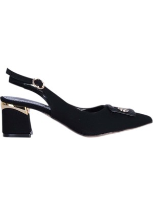 Moda Ayakkabı Esracan 2805 5cm Slingback Kadın Topuklu Ayakkabı