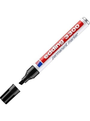  edding 3300 permanent markör kalem kesik uçlu 1-5 mm siyah ed330001 (10 lu paket)