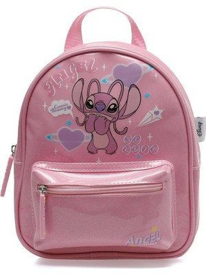 Stitch Sırt Çantası Kız Çocuk Pembe Happy  Srt