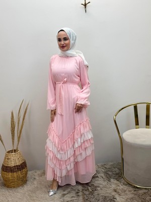 JOOQSTORE Fırfırlı Elbise