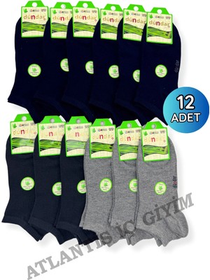 Dündar Kadın Bambu Patik Çorap 12'li Paket