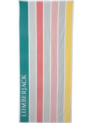 Lumberjack Plaj Havlusu Unisex Pembe Multı Grp H