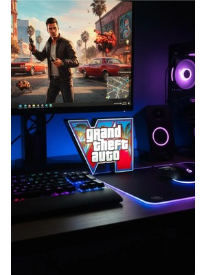 Gta 6 Aydınlatmalı Tablo (Usb Type A ile Çalışmaktadır.)