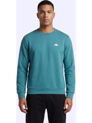 Kappa Tera Crewneck Erkek Yeşil Regular Sweatshirt