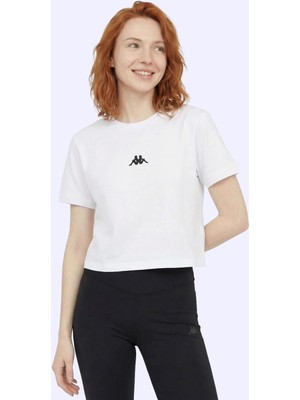 Kappa Khloe  Tshirt Kadın Beyaz Regular Tişört