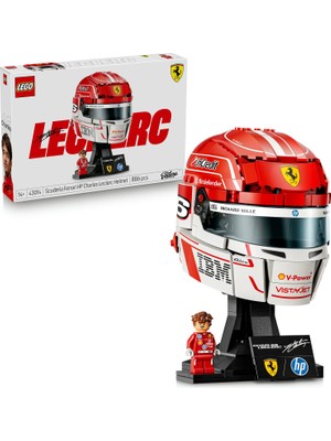 LEGO ® Editions Scuderia Ferrari HP Charles Leclerc Kaskı 43014 - 14 Yaş Üzeri için Minifigür İçeren Oyuncak Yapım Seti (886 Parça)