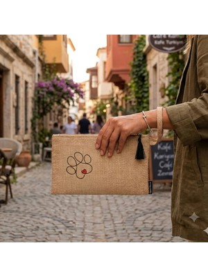 Ju Yaratıcı Tasarım Hasır Kadın Portföy & Clutch Çanta