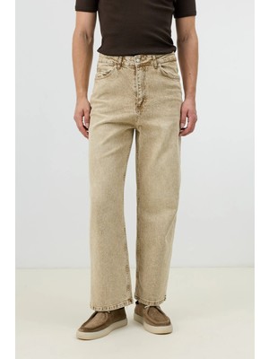 Antioch Bej Relax Fit Erkek Jean