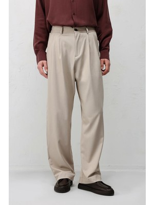 Antioch Bej Relaxed Fit Erkek Pantolon
