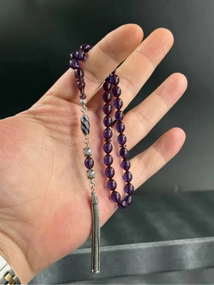 Bilek Boy Ateş Kehribar Özel 925 Ayar Gümüş Püskül