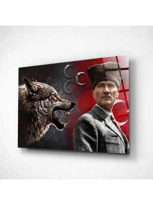 Alper Reklam Atatürk Cam Tablo