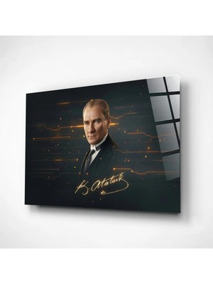 Alper Reklam Atatürk Cam Tablo