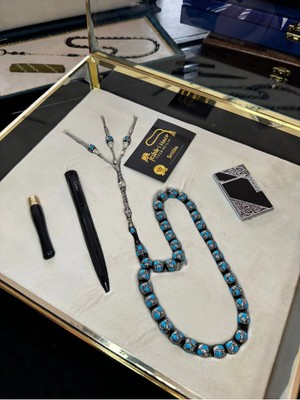 Master Series Koleksiyonluk Vip Set Mine Işlemeli Kuka Tesbih