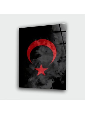 Alper Reklam Ay Yıldız Cam Tablo